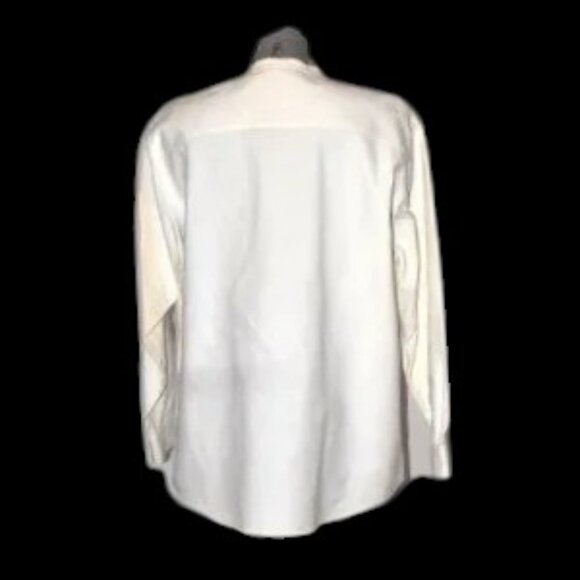 Vintage Eddie Bauer Mandarin Collar Button Front Dress Shirt Sz XL - Picture 4 of 4